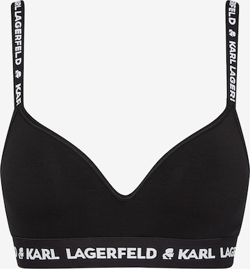 Karl Lagerfeld Bustier Melltartó - fekete: elől