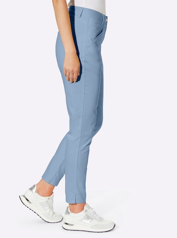 heine Slimfit Pantalon in Blauw