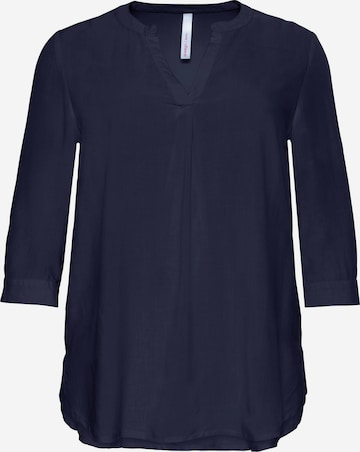 SHEEGO Bluse in Blau: front