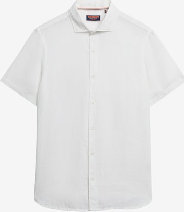 Chemise 'Vacation' Superdry en blanc : devant