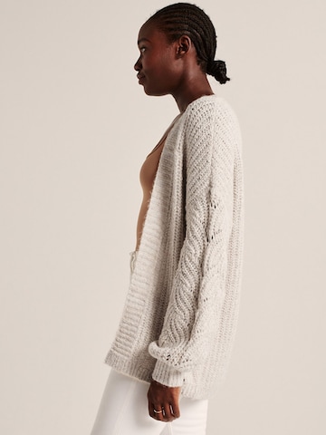 Abercrombie & Fitch Knit cardigan 'Cable' in Grey