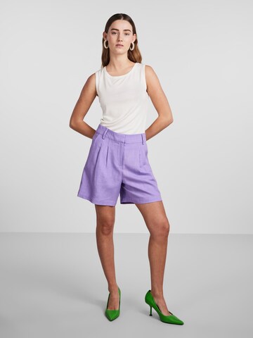 Y.A.S Loose fit Pleat-Front Pants 'Isma' in Purple