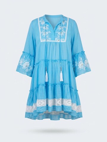 Miss June - Vestido 'Robe Courte Cecilia' en azul: frente