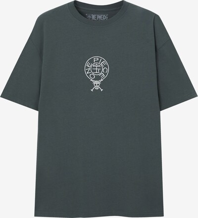 Pull&Bear T-Shirt in mint / tanne / pastellgrün / weiß, Produktansicht