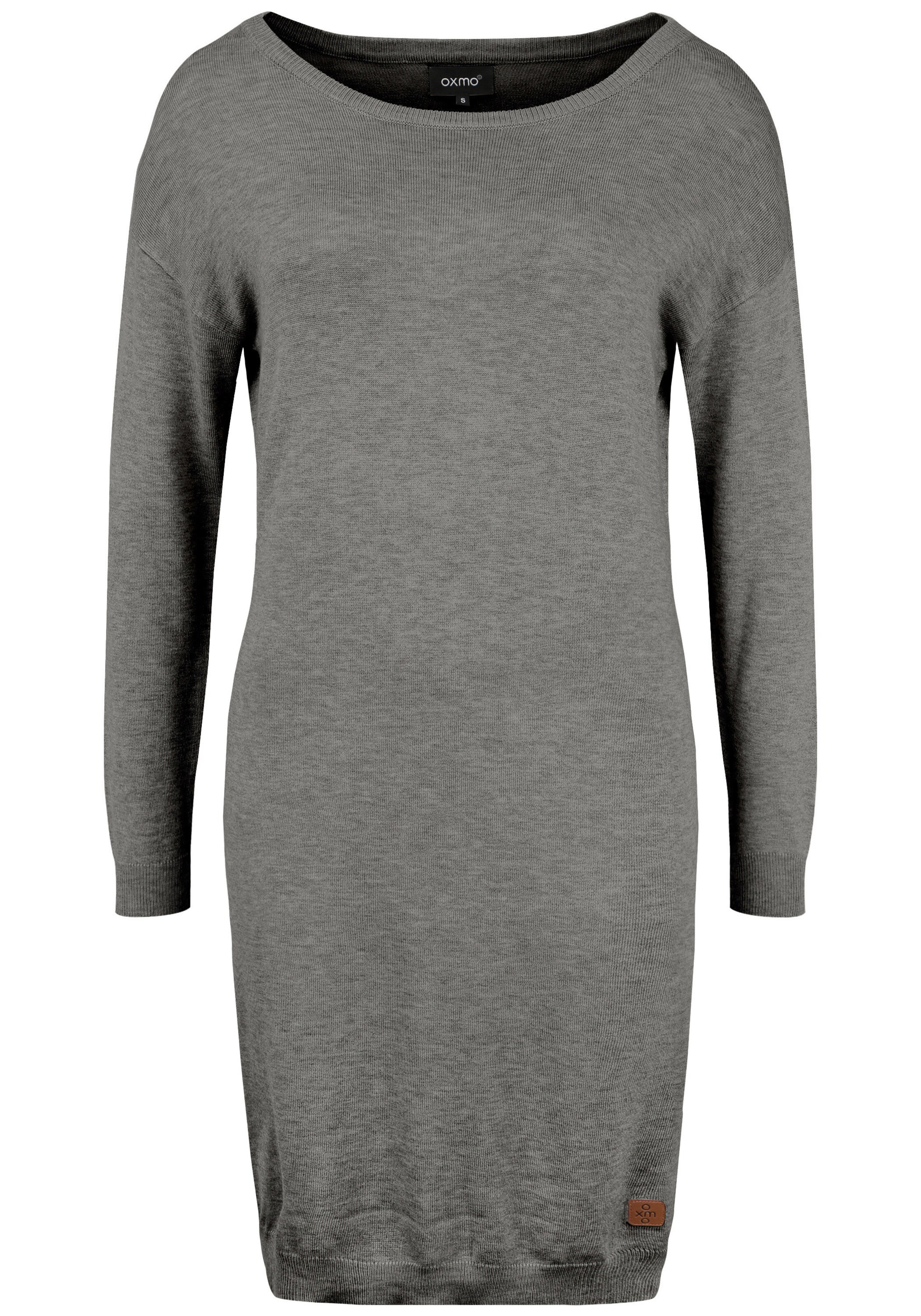 Oxmo Knit dress 'Ella' in Grey: front