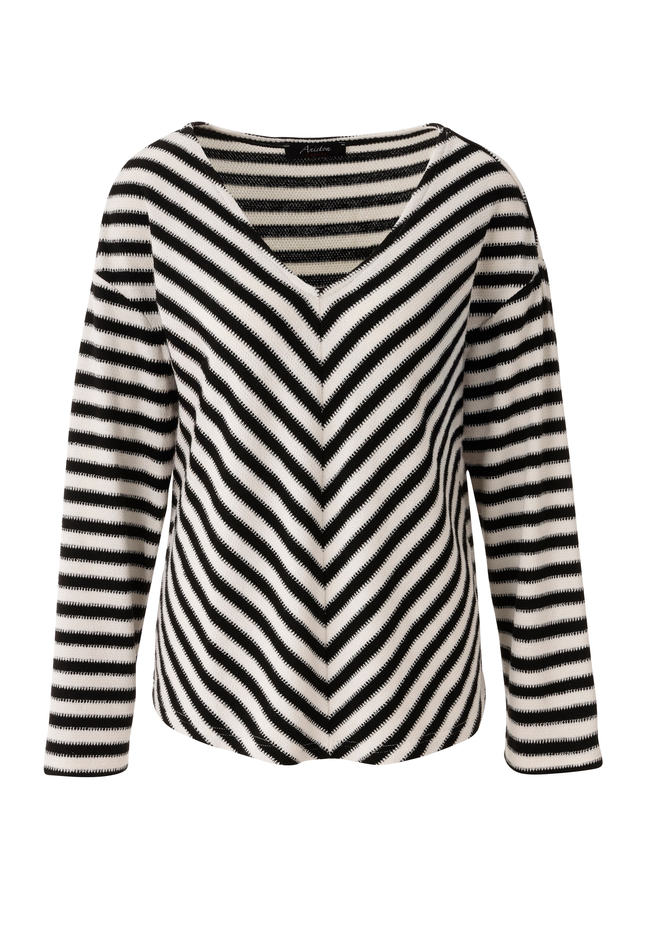 Aniston CASUAL Shirt in Black: front