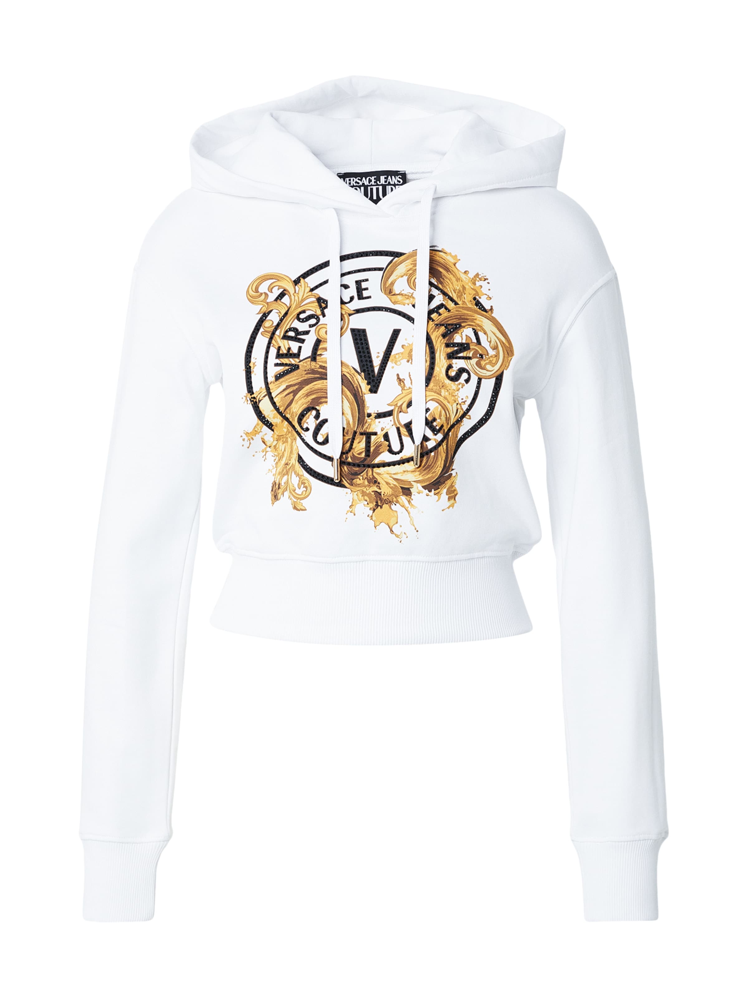 Versace Jeans Couture Суичър в бяло: отпред