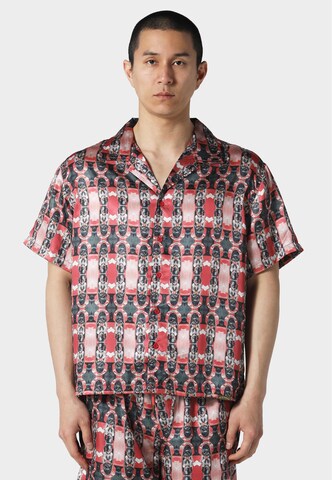Fit confort Chemise 'COCKPIT CUBAN' Pas De Monaco en rouge : devant