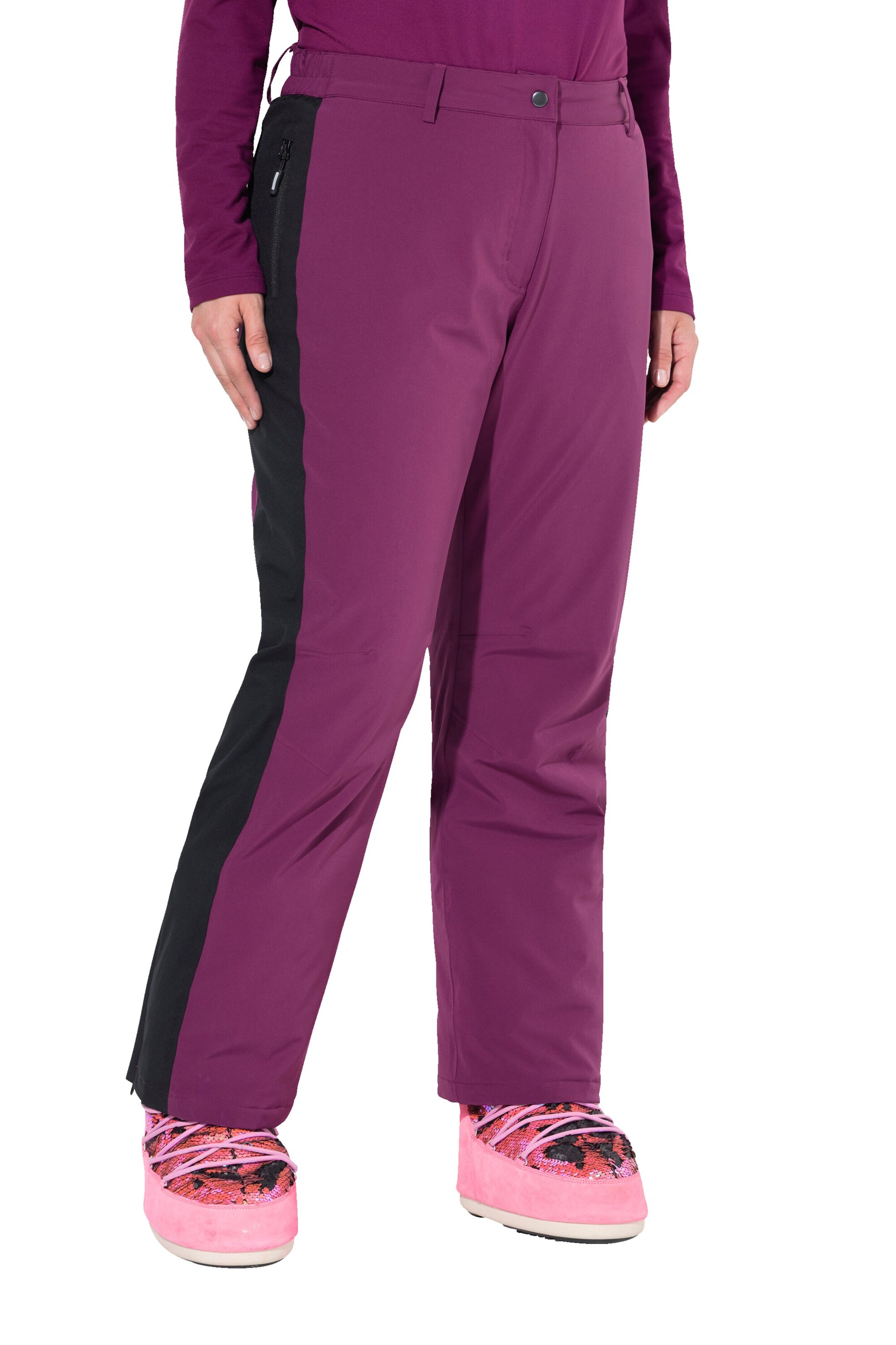 Regular Pantalon fonctionnel Ulla Popken en violet : devant
