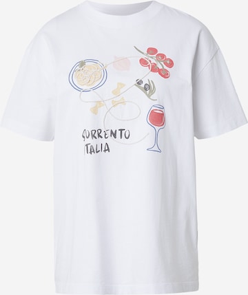 Abercrombie & FitchMajica 'ITALIA' - bijela boja: prednji dio