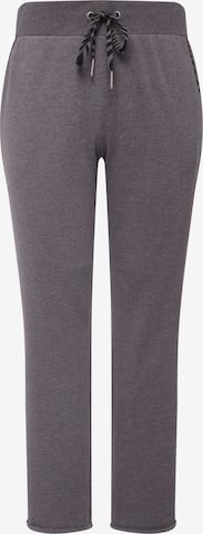 Ulla Popken Regular Pants in Grey: front