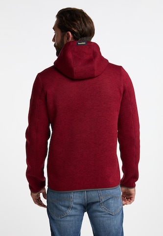 Schmuddelwedda Fleece jas in Rood