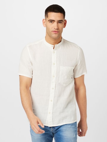 Coupe regular Chemise 'MANDARIN' TOMMY HILFIGER en blanc : devant