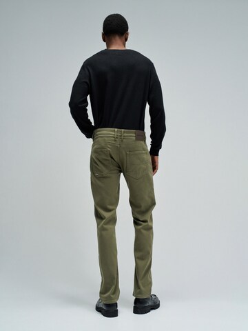 Regular Pantalon chino Salsa Jeans en vert
