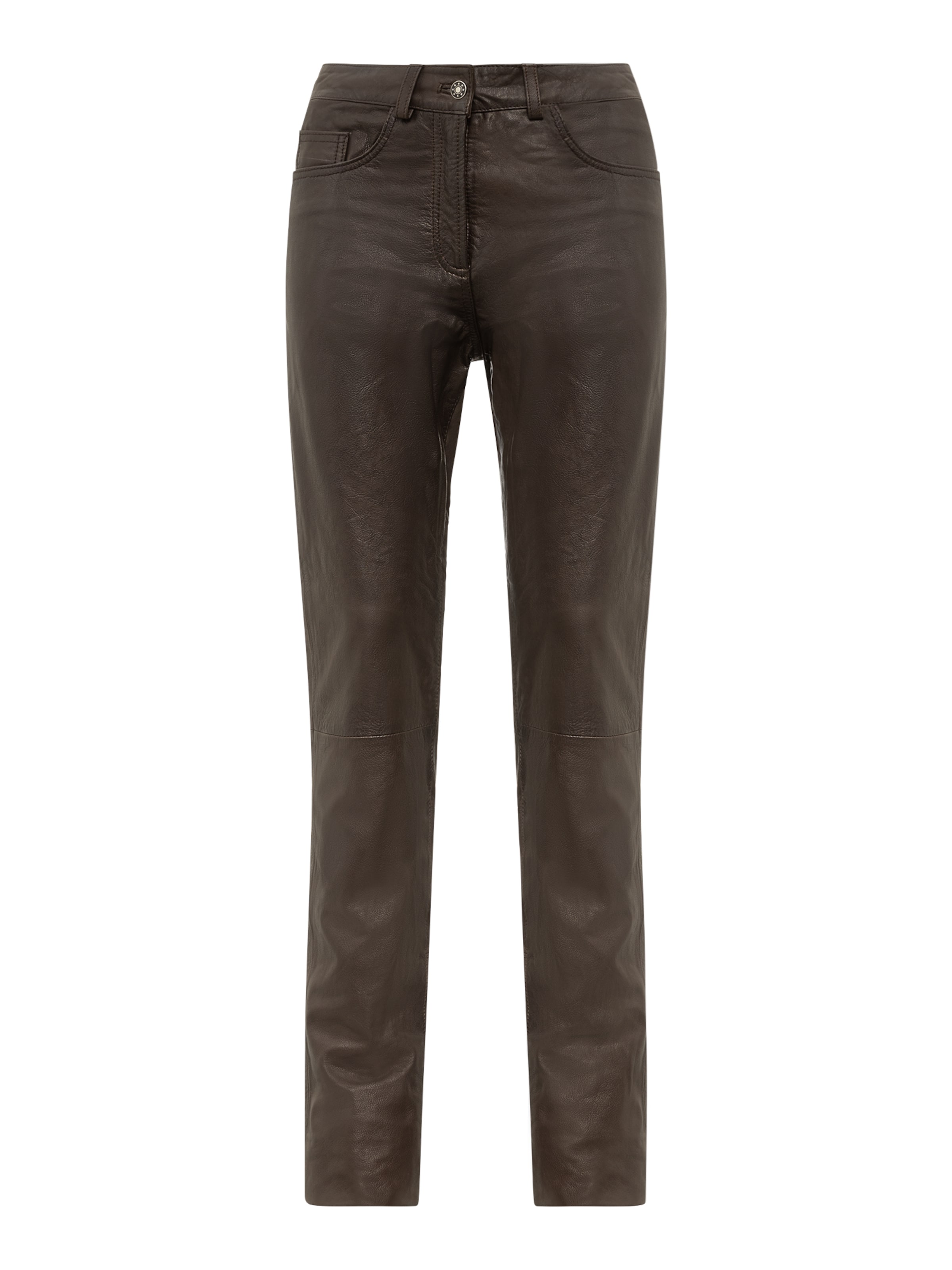 RICANO Slimfit Broek '8909' in Bruin: voorkant
