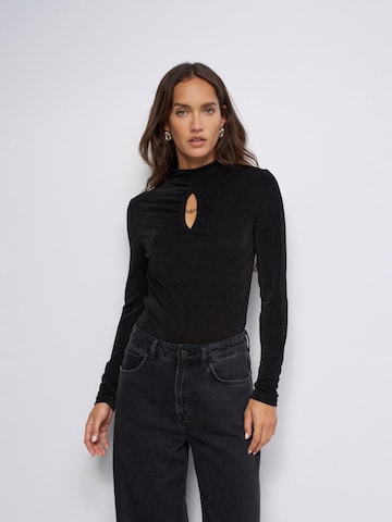 T-shirt Salsa Jeans en noir : devant