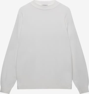 Pull&Bear Sweatshirt i hvid: forside