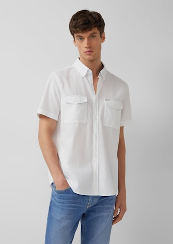 s.Oliver Regular Fit Hemd in Weiß: Vorderseite