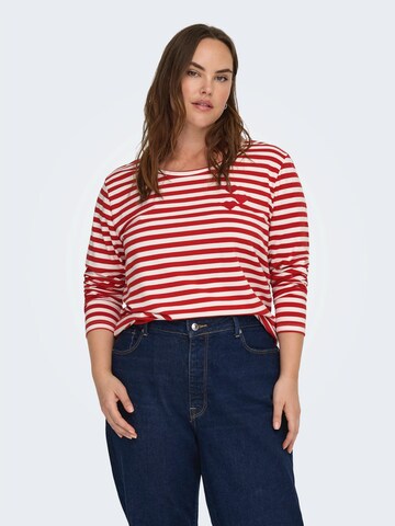 ONLY Carmakoma Футболка 'CARBODIL' в Красный: спереди