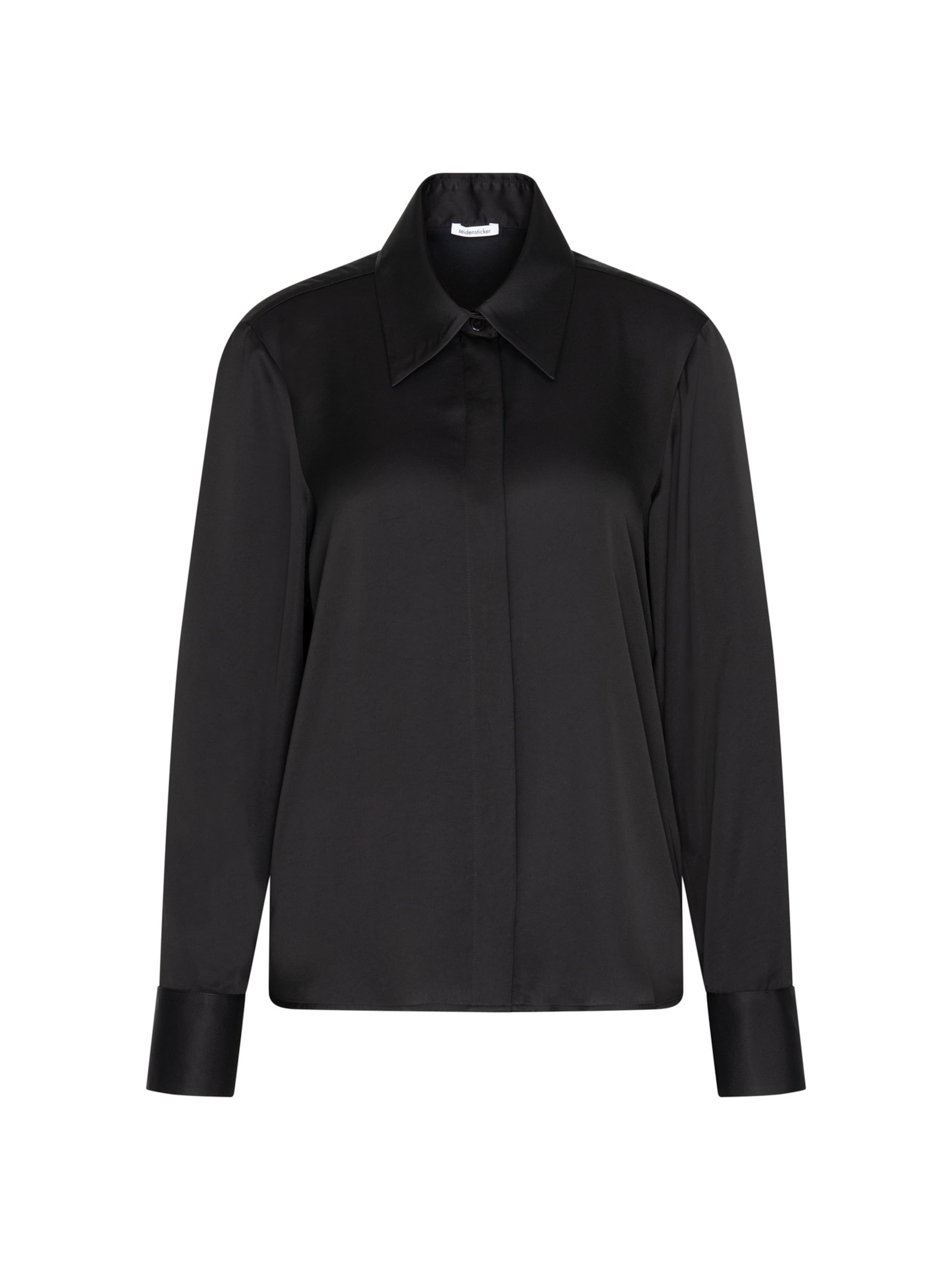 SEIDENSTICKER Blouse in Zwart: voorkant