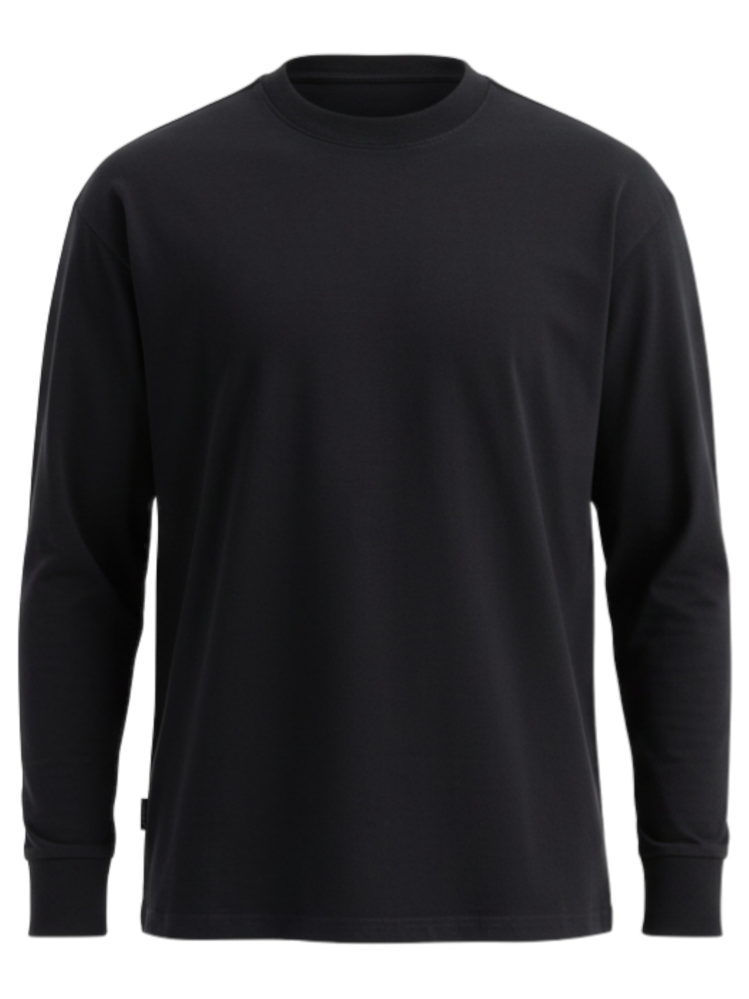 T-Shirt 'OM-LSBC-0129' Ombre en noir : devant