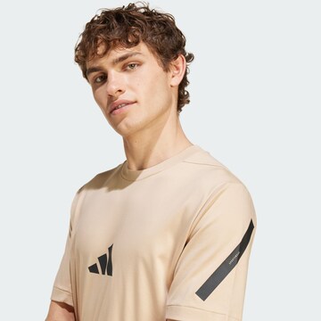 ADIDAS SPORTSWEAR Performance shirt 'Z.N.E.' in Beige