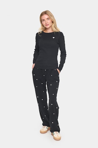 SAINT TROPEZ - Camiseta 'Ziste' en negro
