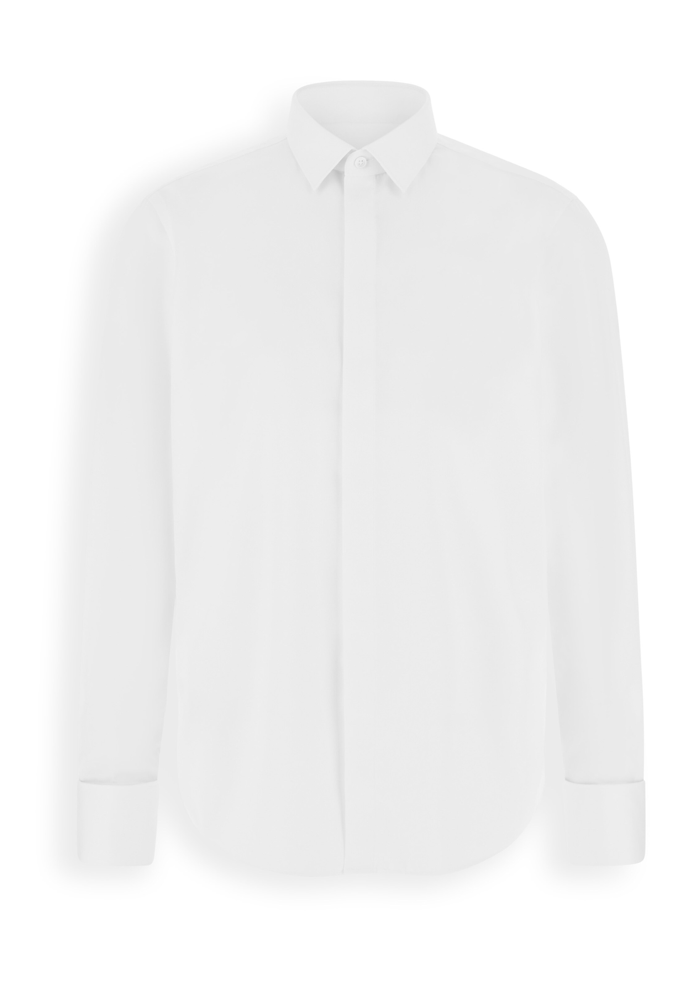 Fit confort Chemise Boggi Milano en blanc : devant