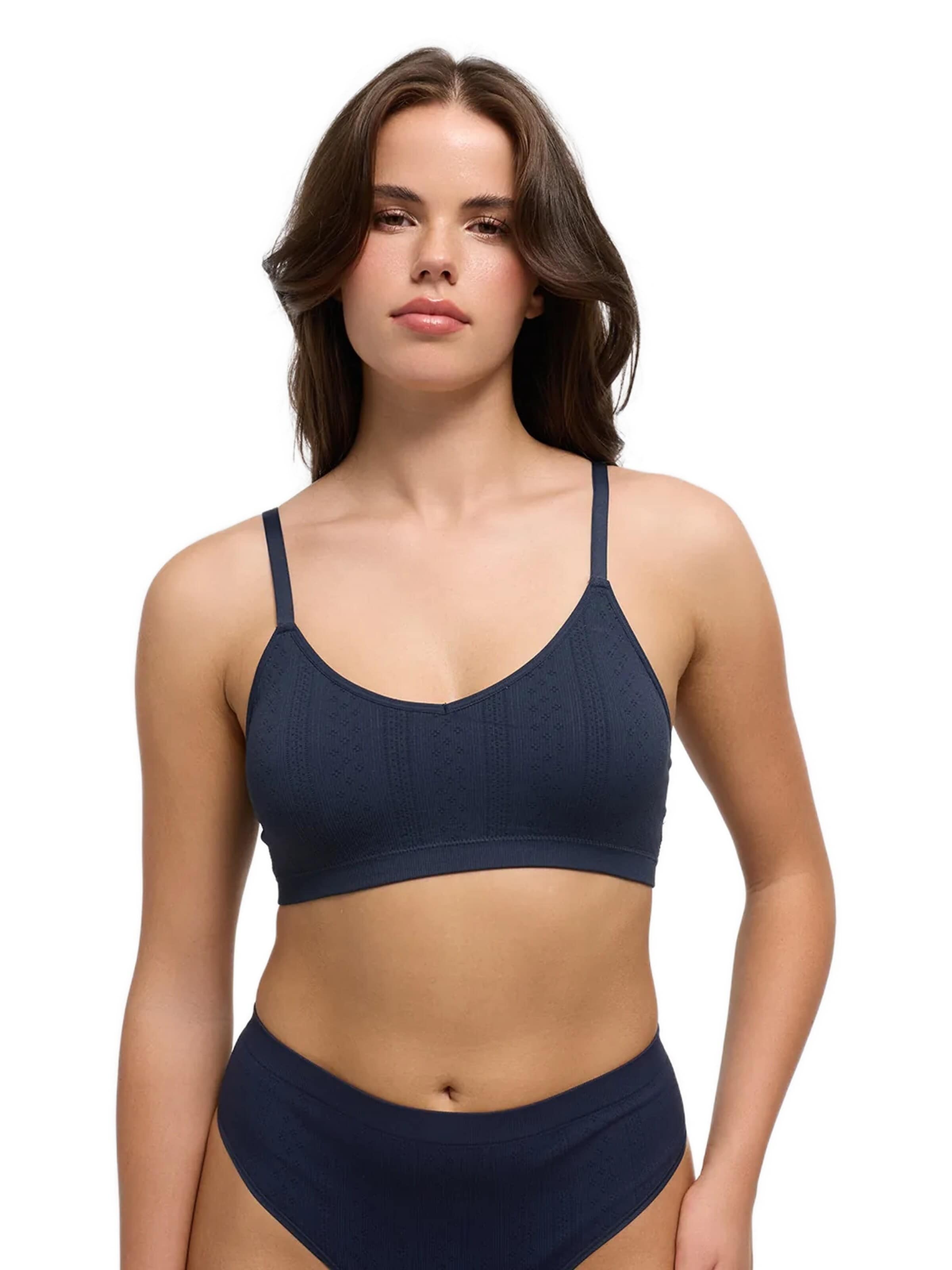 cfab Bustier BH 'Jacquard Bralette' in Blauw