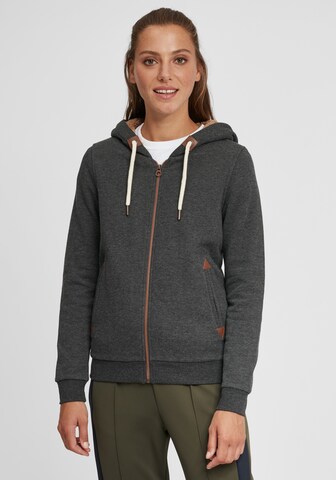 Oxmo Sweat jacket 'Vicky' in Grey: front