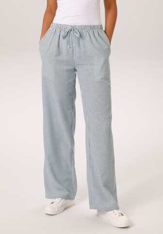 Aniston CASUAL Pajama Pants in Blue: front
