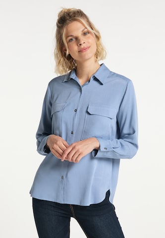 usha BLUE LABEL Bluse in Blau: predná strana