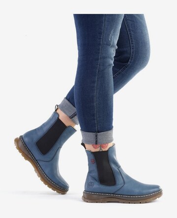 Rieker Chelsea Boots in Blau