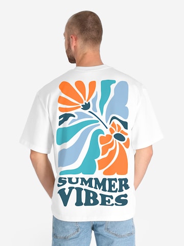 SPITZBUB Shirt 'Summer vibes' in White
