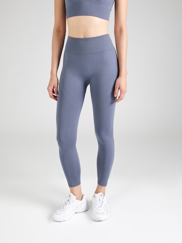 Athlecia Skinny Sportbroek 'Nagar' in Blauw: voorkant