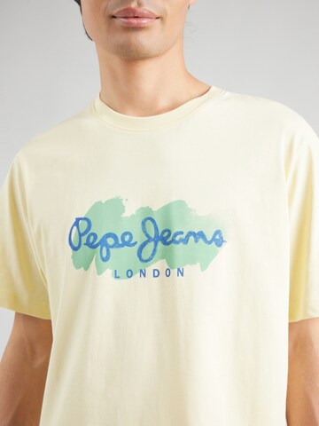 Pepe Jeans T-shirt 'Milton' i gul