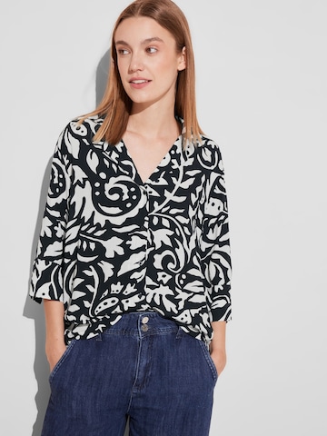 STREET ONE Blouse in Blauw: voorkant