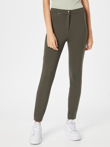 BRAX Skinny Broek 'Lou' in Groen: voorkant