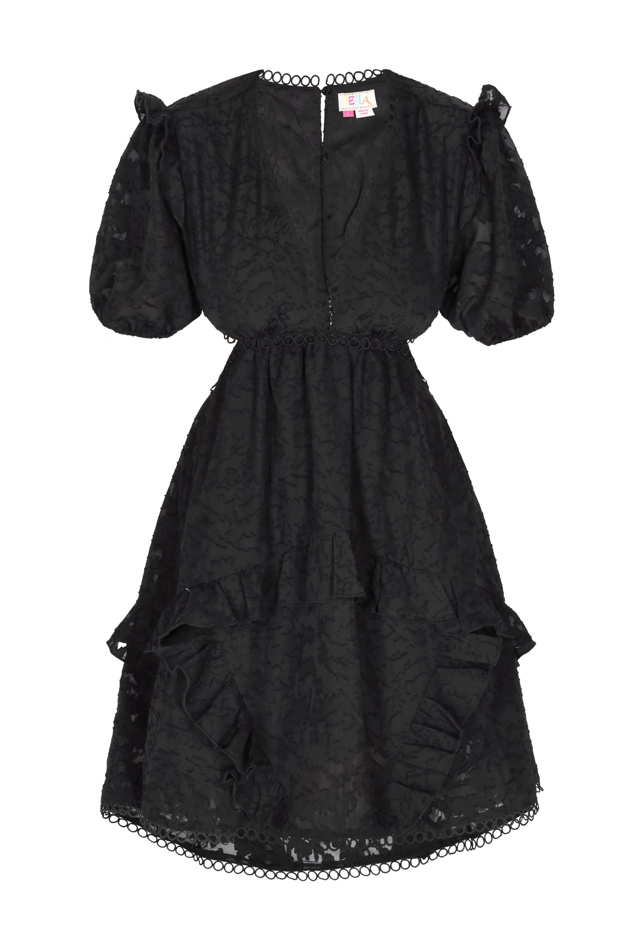 IZIA Καλοκαιρινό φόρεμα σε μαύρο: μπροστά