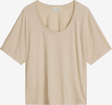 T-shirt Marc O'Polo en beige : devant