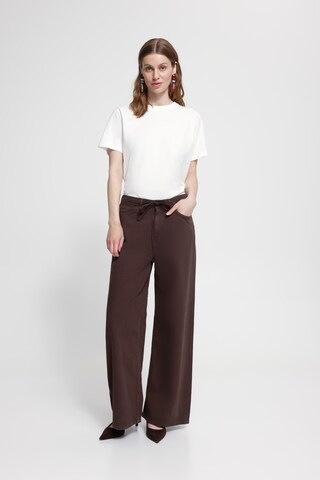 ICHI regular Jeans 'IHHezano' i brun