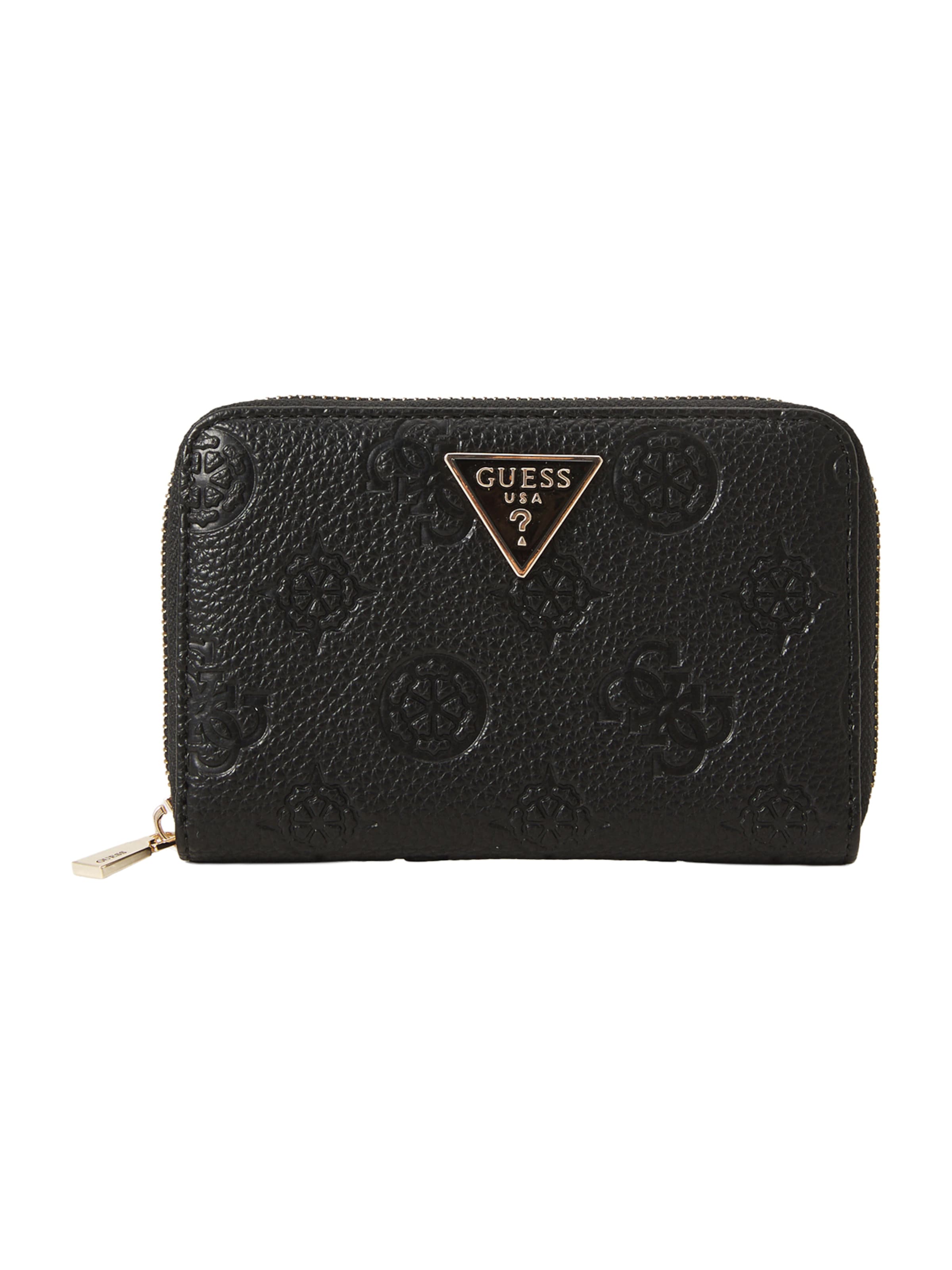 GUESS Denarnica 'CRESIDIA' | črna barva: sprednja stran