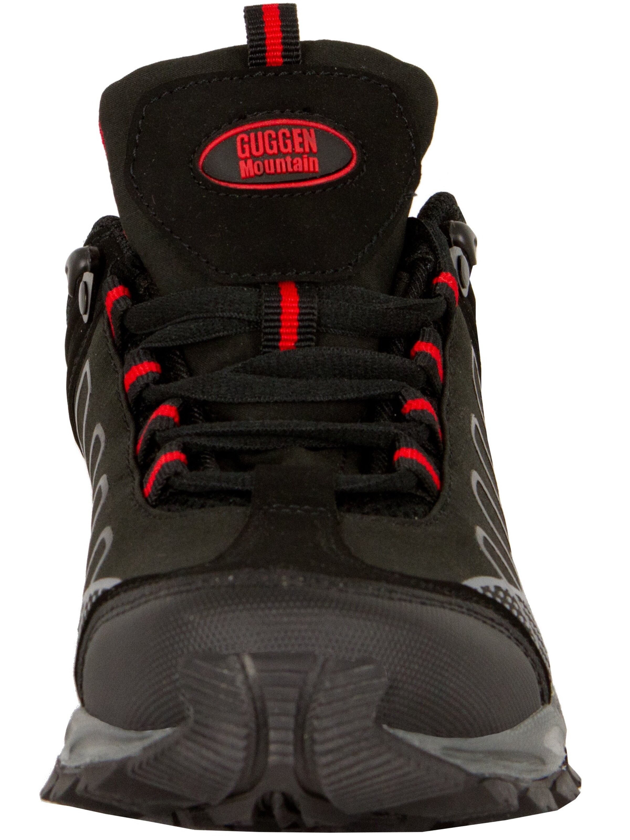 Guggen Mountain Sportlicher Schnürschuh ' T002' in Schwarz