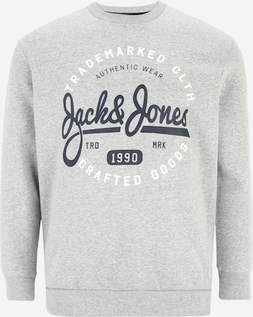 Jack & Jones Plus Sweatshirt 'MIKK' i grå: forside