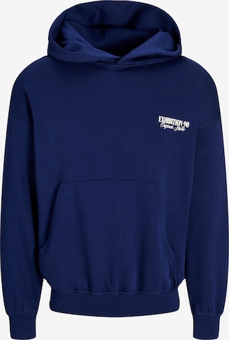 JACK & JONES Sweatshirt 'JWHROXBURY' in Blue: front