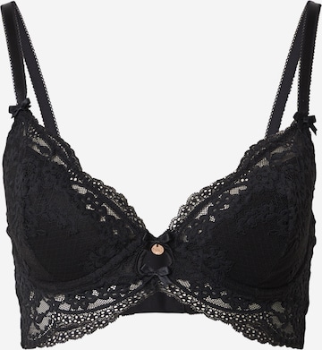 Boux AvenueT-shirt Grudnjak 'ISLA' - crna boja: prednji dio