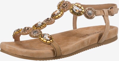 Alma En Pena Sandale in camel / sand / gold / silber, Produktansicht