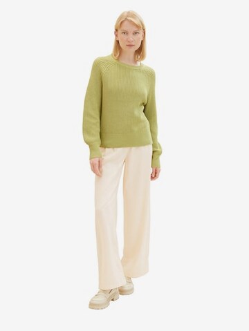 TOM TAILOR DENIM Sweater in Green