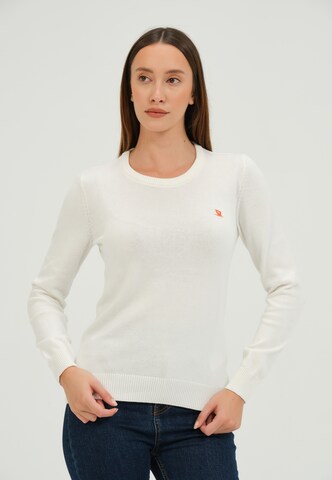 Giorgio di Mare Sweater in White: front