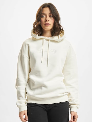 DEF Sweatshirt 'Definitely' i hvit: forside